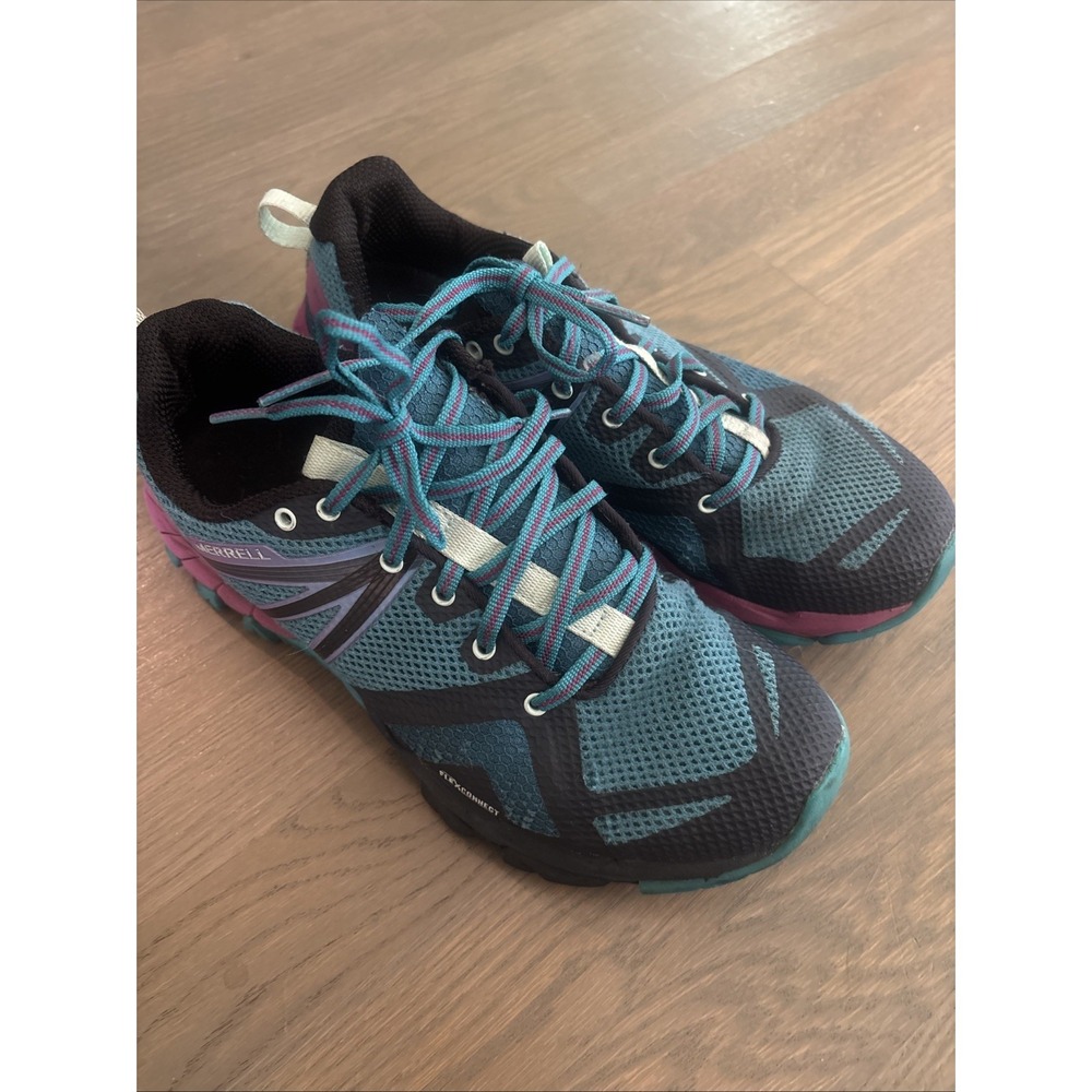 Merrell Women's Size 9 MQM Flex Connect Hiking Shoes Teal/Purple